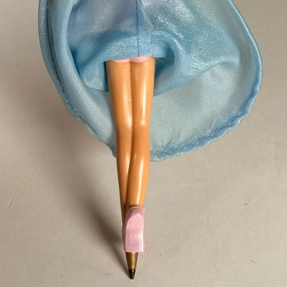 Mattel Barbie Swan Lake Odette Figurine Pen 2003 Blue Dress Vintage Y2K Toy